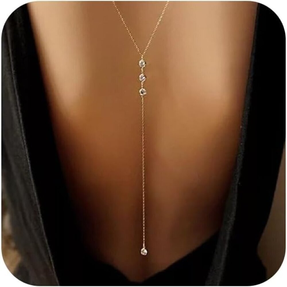 Women 21 Gold Back Chain Rhinestone Silver Bra Lingere Bikini Top Lingerie Chain